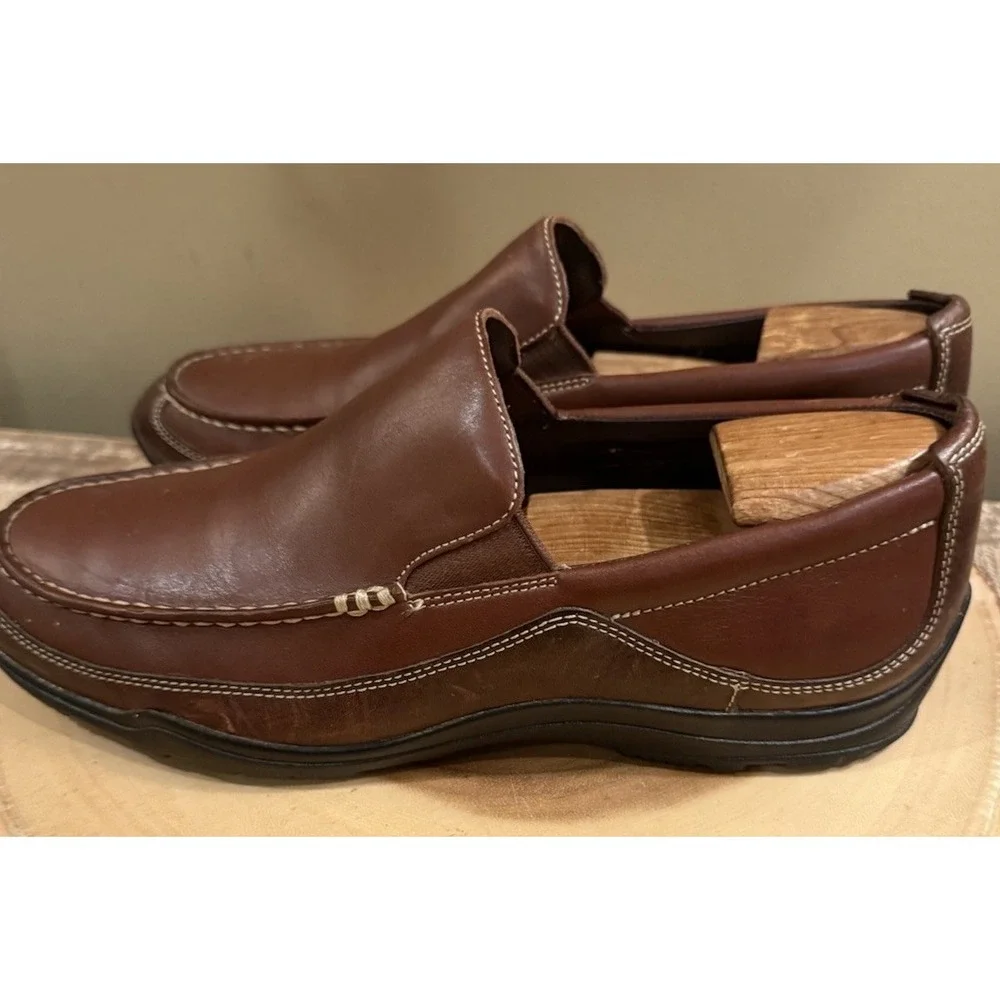 Cole‎ Haan Shoes 9 Mens Brown Leather slip on it Tucker Venetian Loafer